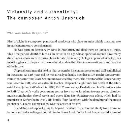 Anton Urspruch (1850–1907) Complete Works for Piano ... - eClassical