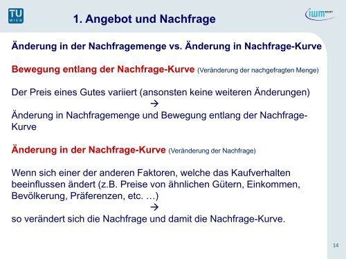 1. Angebot und Nachfrage - ECON