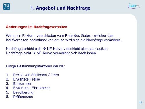 1. Angebot und Nachfrage - ECON