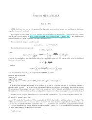 MLE estimation in STATA