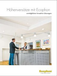 Höhenversätze mit Ecophon ermöglichen kreative Lösungen ca. 5,4 ...