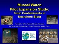 Presentation on Mussel Watch use of caged and native mussels