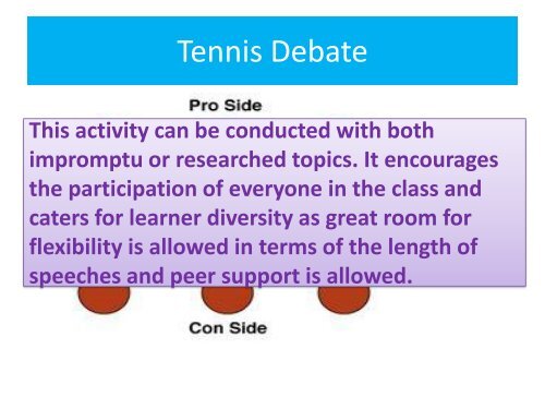 Tennis Debate