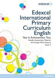 Year 6 Achievement Test – English - Edexcel
