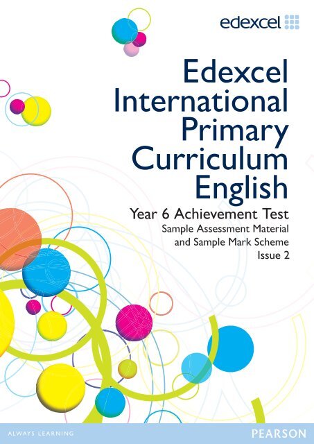Year 6 Achievement Test English Edexcel