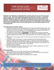 cleaning guide - Edinboro University
