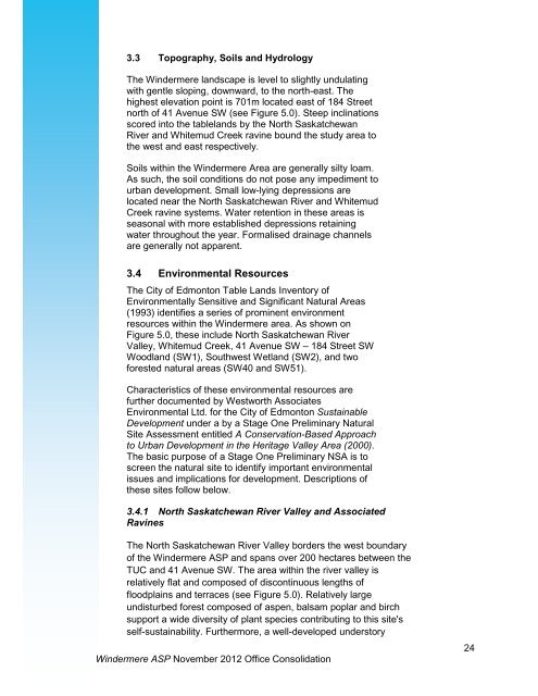 Windermere ASP Consolidation - City of Edmonton