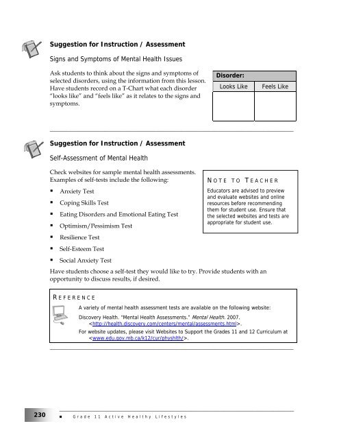 Lesson 3: Anxiety and Depression