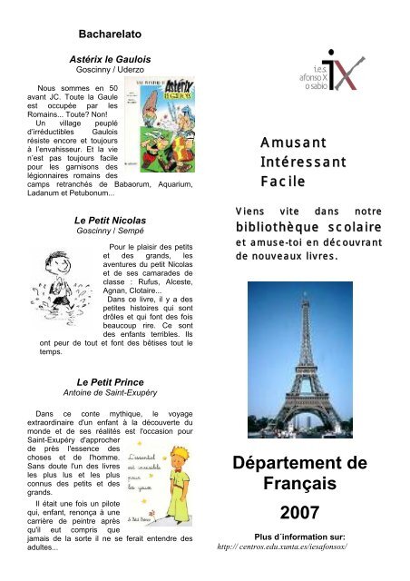 Département de Français 2007