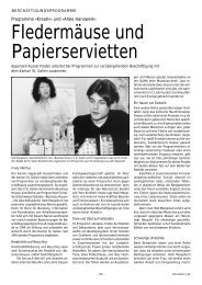 Fledermäuse und Papierservietten