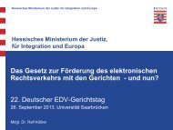 Präsentation - EDV-Gerichtstag