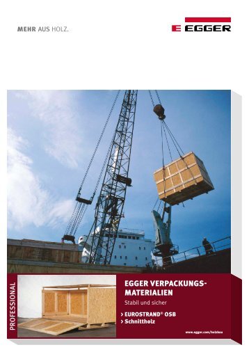 EGGER OSB Verpackung - Fritz Egger GmbH & Co.