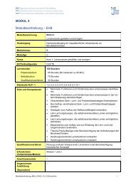 MODUL 4 Modulbeschreibung – EHB