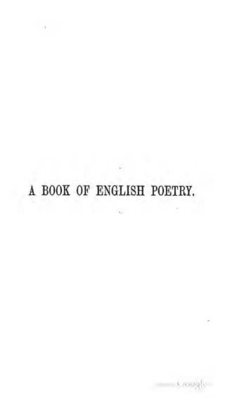 A book of English poetry; ed. by T. Shorter