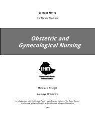 Obstetric and Gynecological Nursing - The Carter Center