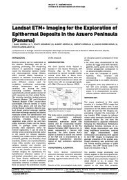 Landsat ETM+ Imaging for the Exploration of Epithermal Deposits in ...