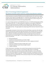 Key drivers for EIA's short‐term US crude oil production outlook