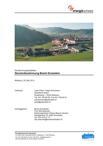 Standortbestimmung Bezirk Einsiedeln