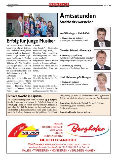 4. Ausgabe 18.4.13 - Eisenstadt