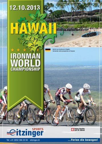 Eitzinger Sports Ironman Hawaii