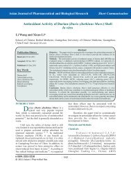 Antioxidant Activity of Durian (Durio zibethinus ... - eJManager.com