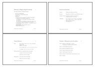 Welcome to Adaptive Signal Processing! Lectures and exercises ...