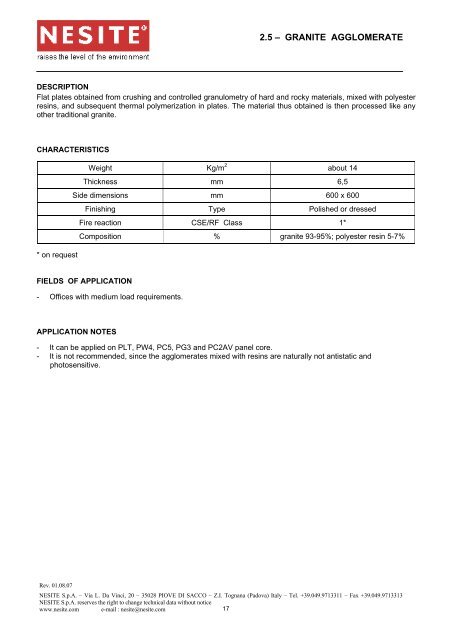 MASTER BOOK – SECTION 1 Rev. 2007 - EKA Group