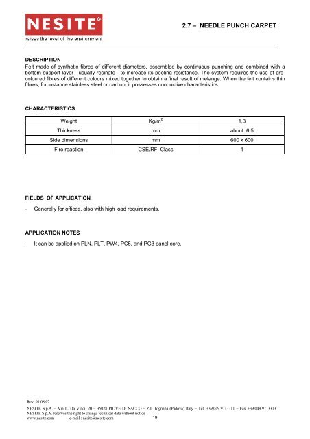 MASTER BOOK – SECTION 1 Rev. 2007 - EKA Group