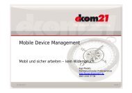 Mobile Device Management - ekom21