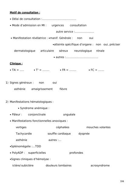 Graphique 1 - Faculté de Médecine et de Pharmacie de Fès