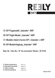  EP Flugmodell „Islander“ ARF  EP Flight Model ... - Electronic.hu