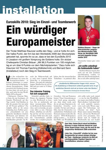 Ein würdiger Europameister - Elektrojournal.at