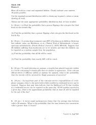 Math 346 Exam 2 Show all work in a neat and organized fashion ...