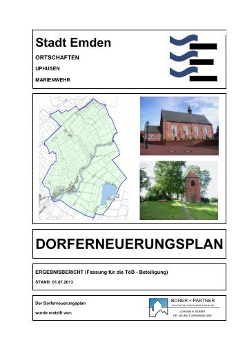 ENTWURF Dorferneuerungsplan, Teil 1 - Stadt Emden