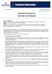 Technical Information - Emerson Climate Technologies