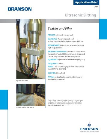 Ultrasonic Cut and Seal - Emerson Industrial Automation