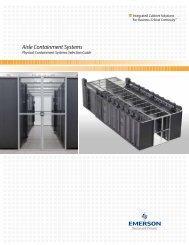 Aisle Containment Systems - Emerson Network Power