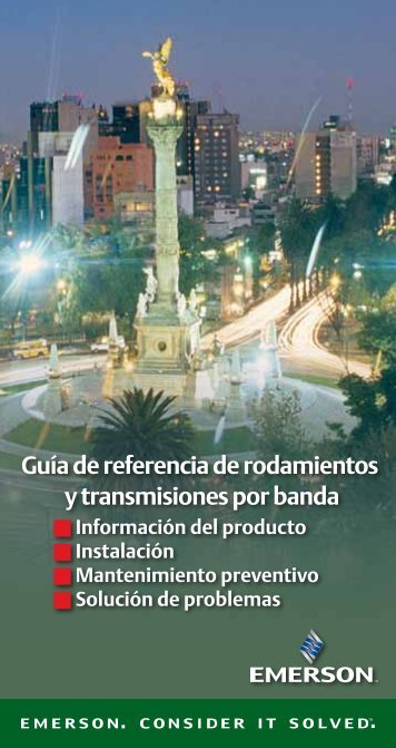 Guía de referencia de rodamientos y transmisiones por banda