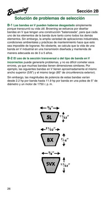 Guía de referencia de rodamientos y transmisiones por banda