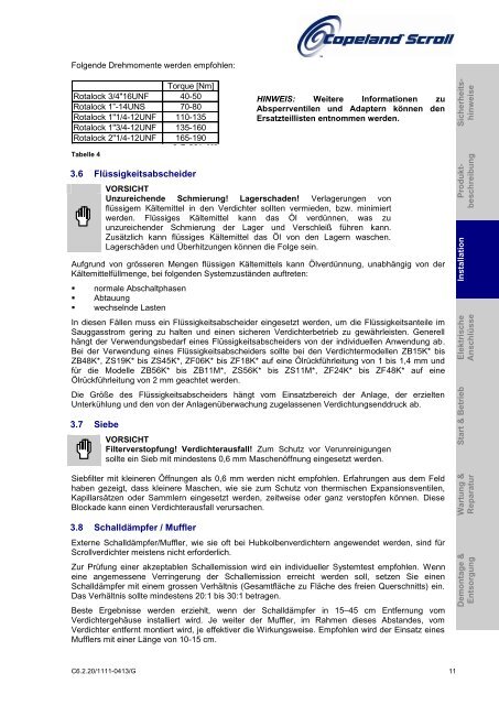 Scroll Verdichter für Kälteanwendungen - Emerson Climate ...