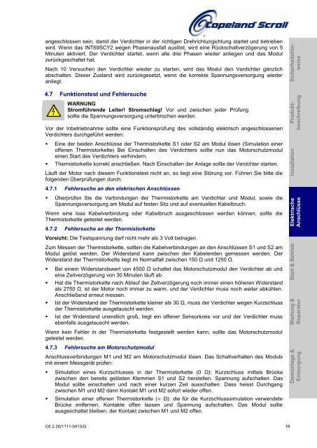 Scroll Verdichter für Kälteanwendungen - Emerson Climate ...