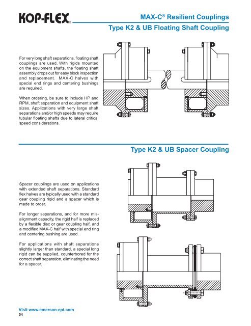 Kop-Flex Industrial Coupling Product Catalog - Form 8887E