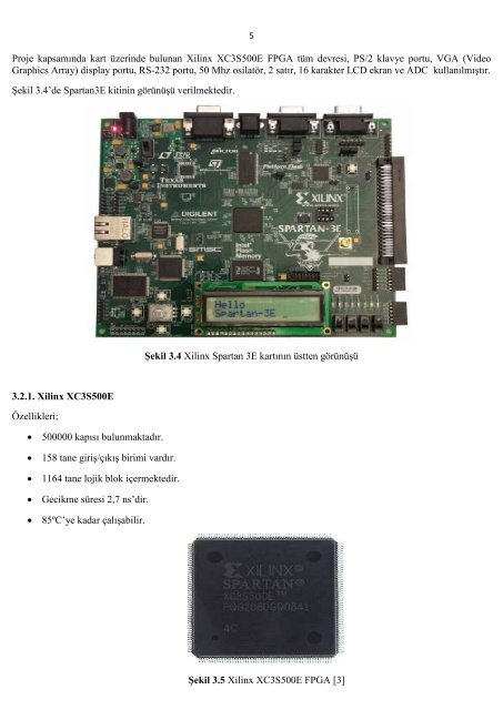 3. FPGA İle Güneş Paneli Kontorlü