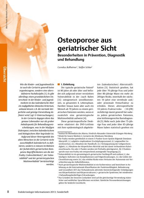 Sonderheft 2013 - Deutsche Gesellschaft für Endokrinologie