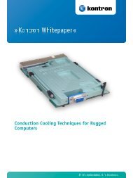 Conduction Cooling Techniques for Rugged Computers - Kontron