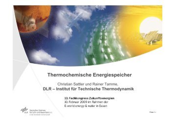 Thermochemische Energiespeicher - EnergieRegion.NRW