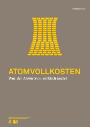 Studie «Atomvollkosten - Schweizerische Energie-Stiftung