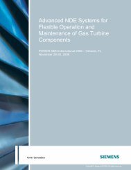 Advanced NDE Systems for Flexible Operation ... - Siemens Energy