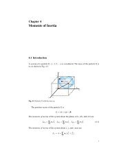 Chapter 4 Moments of Inertia