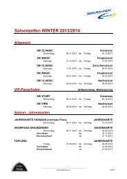 Saisonzeiten & Tarife Winter 2013/14 (PDF) - Engadin